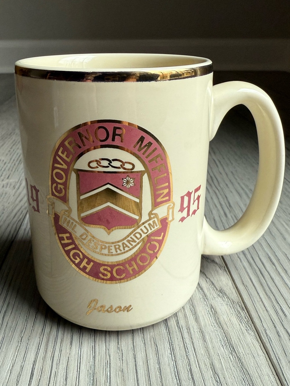 Vintage Governor Mifflin Class Of 1995 Mug